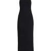 Rag & Bone Asher Sleeveless Ribbed Midi-Dress Black