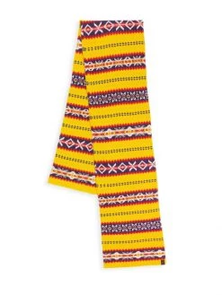 Rag & Bone Fair Isle Wool Scarf Yellow Multi -Rag & bone Sales Shop unnamed file 1066
