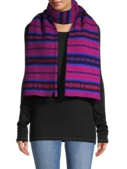 Rag & Bone Fair Isle Wool Scarf Yellow Multi -Rag & bone Sales Shop unnamed file 1070