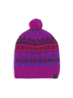 Rag & Bone Fair Isle Wool Beanie Purple