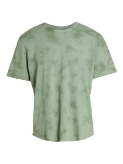 Rag & Bone Haydon Tie-Dye Linen T-Shirt For Men Leaf Green -Rag & bone Sales Shop unnamed file 1171