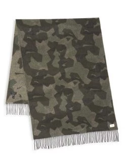 Rag & Bone Addison Recycled Wool Scarf Green Camo -Rag & bone Sales Shop unnamed file 1206