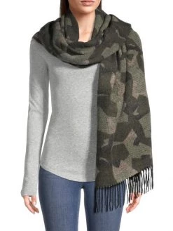 Rag & Bone Addison Recycled Wool Scarf Green Camo -Rag & bone Sales Shop unnamed file 1208