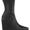 Rag & Bone Phoenix Leather Wedge Boots Black
