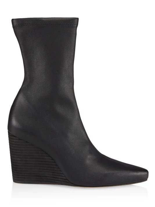 Rag & Bone Phoenix Leather Wedge Boots Black 1 Rag & Bone Phoenix Leather Wedge Boots Black