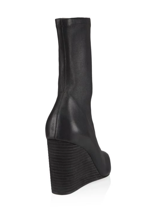 Rag & Bone Phoenix Leather Wedge Boots Black 3 Rag & Bone Phoenix Leather Wedge Boots Black - Image 3
