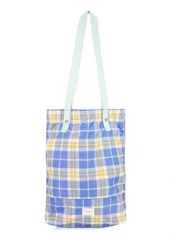 Rag & Bone Addison Plaid Carryall Tote Pink Plaid