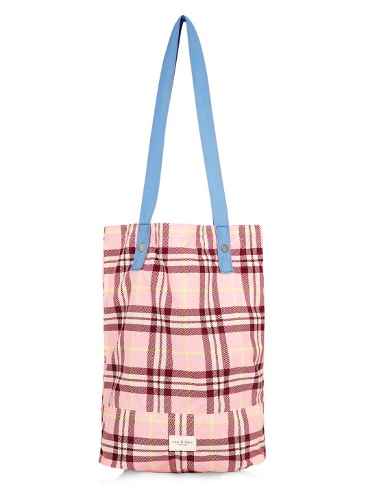 Rag & Bone Addison Plaid Carryall Tote Pink Plaid 6 Rag & Bone Addison Plaid Carryall Tote Pink Plaid - Image 6