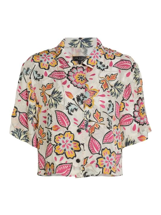 Rag & Bone Mare Cropped Floral Shirt 1 Rag & Bone Mare Cropped Floral Shirt