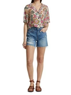 Rag & Bone Mare Cropped Floral Shirt 8 Rag & Bone Mare Cropped Floral Shirt -Rag & bone Sales Shop unnamed file 1249