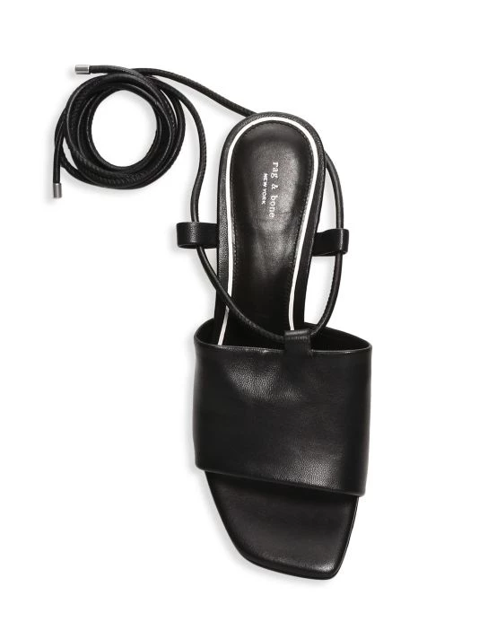 Rag & Bone Emma Tie Leather Mules 5 Rag & Bone Emma Tie Leather Mules - Image 5
