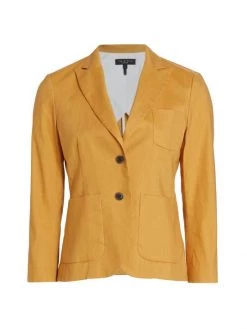 Rag & Bone Nancy Single-Breasted Linen-Blend Blazer