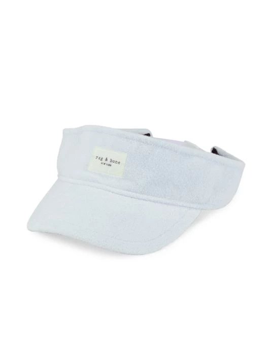 Rag & Bone Addison Logo Terry Visor Blue 4 Rag & Bone Addison Logo Terry Visor Blue - Image 4