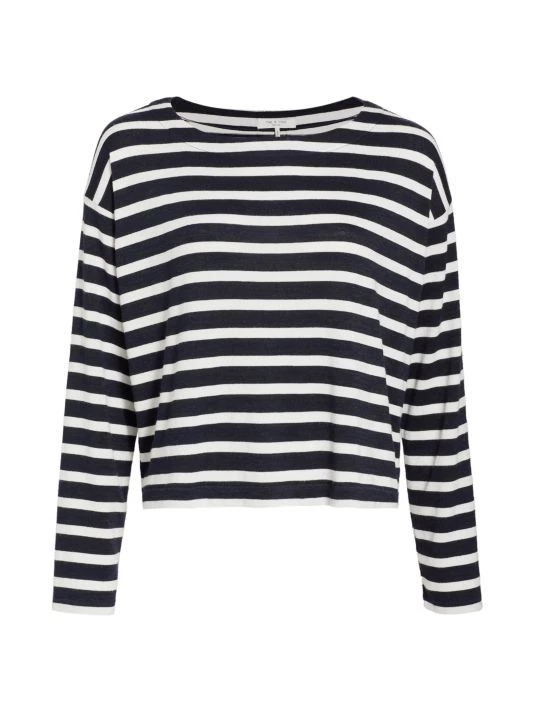 Rag & Bone The Knit Stripe Boatneck Top 1 Rag & Bone The Knit Stripe Boatneck Top