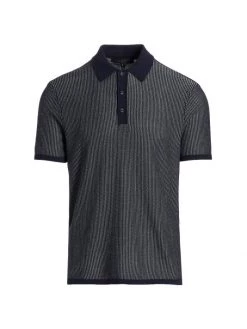 Rag & Bone Harvey Knit Cotton Polo For Men Black -Rag & bone Sales Shop unnamed file 1456