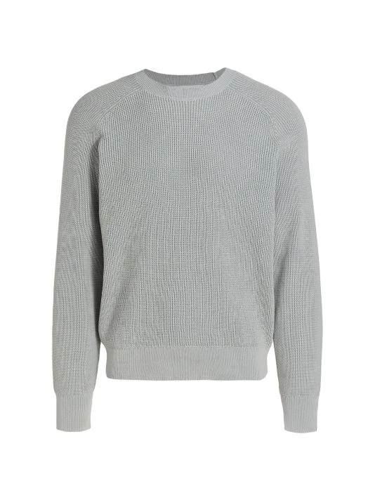 Rag & Bone Dexter Mixed Media Crewneck Sweater For Men 1 Rag & Bone Dexter Mixed Media Crewneck Sweater For Men