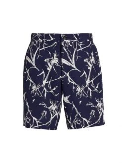 Rag & Bone Perry Print Cotton Ripstop Shorts For Men