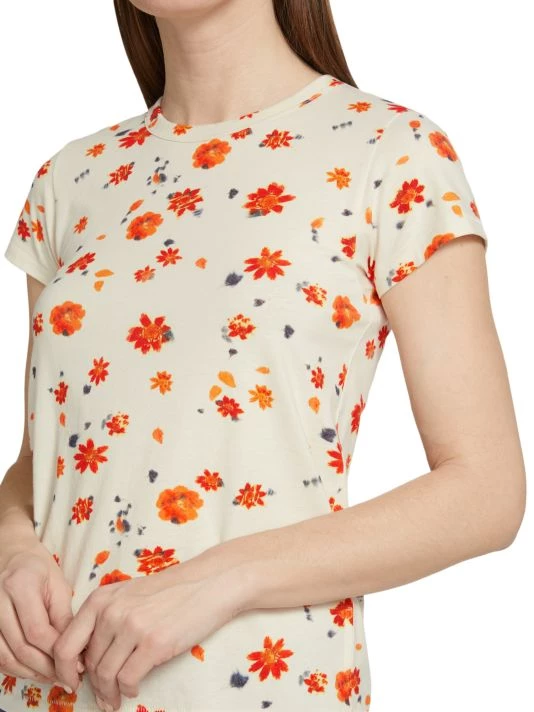 Rag & Bone Cotton Floral T-Shirt 6 Rag & Bone Cotton Floral T-Shirt - Image 6