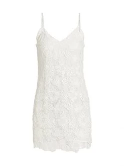 Rag & Bone Aleah Crochet V-Neck Minidress