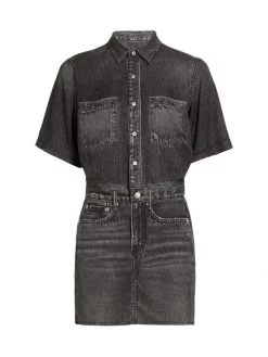 Rag & Bone Liquid Miramar Denim Minidress
