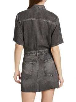 Rag & Bone Liquid Miramar Denim Minidress -Rag & bone Sales Shop unnamed file 1548