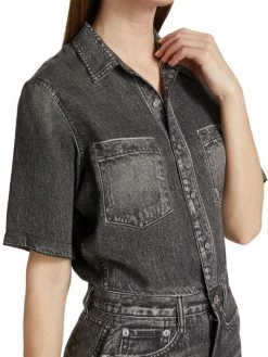 Rag & Bone Liquid Miramar Denim Minidress -Rag & bone Sales Shop unnamed file 1549