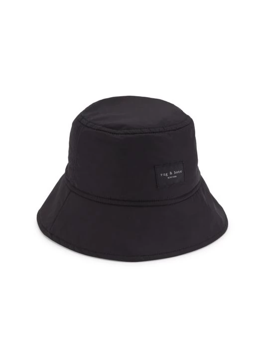 Rag & Bone Addison Logo Bucket Hat Blue 3 Rag & Bone Addison Logo Bucket Hat Blue - Image 3