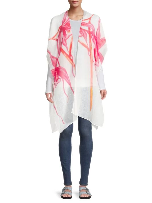 Rag & Bone Orchid Summer Linen-Blend Wrap Scarf 2 Rag & Bone Orchid Summer Linen-Blend Wrap Scarf - Image 2