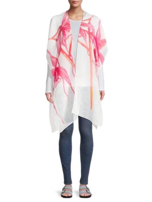 Rag & Bone Orchid Summer Linen-Blend Wrap Scarf 3 Rag & Bone Orchid Summer Linen-Blend Wrap Scarf - Image 3