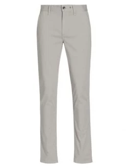 Rag & Bone Fit 1 Stretch Cotton Twill Skinny Chinos For Men Linen Blue