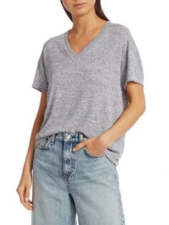 Rag & Bone Avryl V-Neck T-Shirt White -Rag & bone Sales Shop unnamed file 1764
