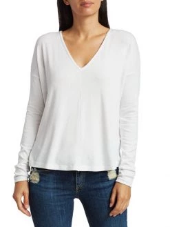 Rag & Bone Hudson V-Neck Pullover White -Rag & bone Sales Shop unnamed file 1788