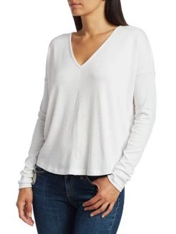 Rag & Bone Hudson V-Neck Pullover White -Rag & bone Sales Shop unnamed file 1789