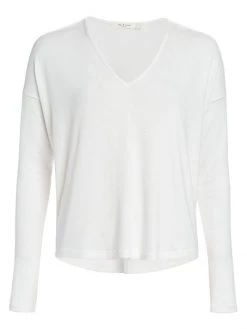Rag & Bone Hudson V-Neck Pullover White -Rag & bone Sales Shop unnamed file 1793