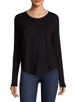 Rag & Bone Long-Sleeve Crewneck Top Navy Black -Rag & bone Sales Shop unnamed file 1802