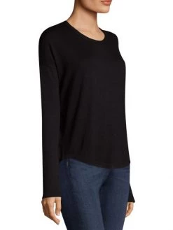 Rag & Bone Long-Sleeve Crewneck Top Navy Black -Rag & bone Sales Shop unnamed file 1803