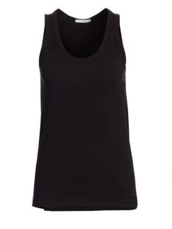 Rag & Bone Cotton Scoopneck Tank Top Black