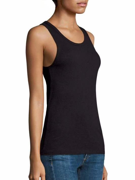Rag & Bone Cotton Scoopneck Tank Top Black 4 Rag & Bone Cotton Scoopneck Tank Top Black - Image 4