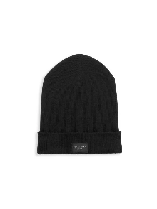 Rag & Bone Addison Fine-Knit Beanie 1 Rag & Bone Addison Fine-Knit Beanie