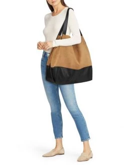 Rag & Bone Passenger Oversized Mixed Leather Tote -Rag & bone Sales Shop unnamed file 185