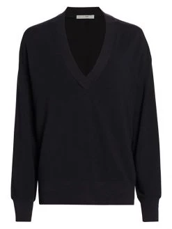 Rag & Bone Flora V-Neck Pullover Black