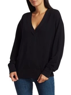 Rag & Bone Flora V-Neck Pullover Black 11 Rag & Bone Flora V-Neck Pullover Black -Rag & bone Sales Shop unnamed file 1874
