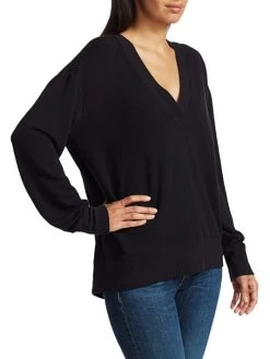 Rag & Bone Flora V-Neck Pullover Black 12 Rag & Bone Flora V-Neck Pullover Black -Rag & bone Sales Shop unnamed file 1875