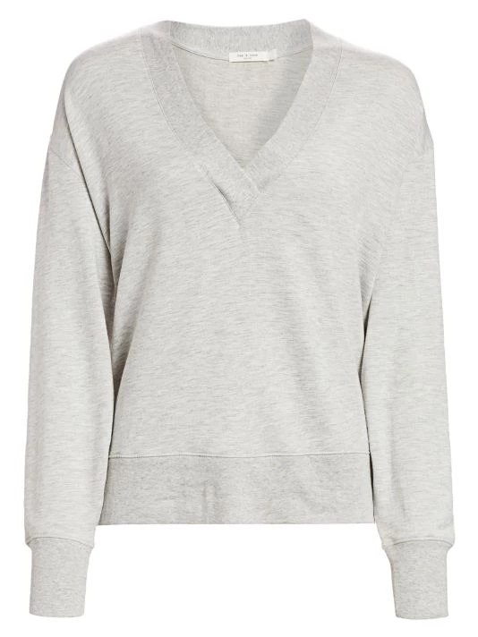 Rag & Bone Flora V-Neck Pullover Black 9 Rag & Bone Flora V-Neck Pullover Black - Image 9