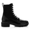 Rag & Bone Shiloh Lace-Up Leather Combat Boots Black