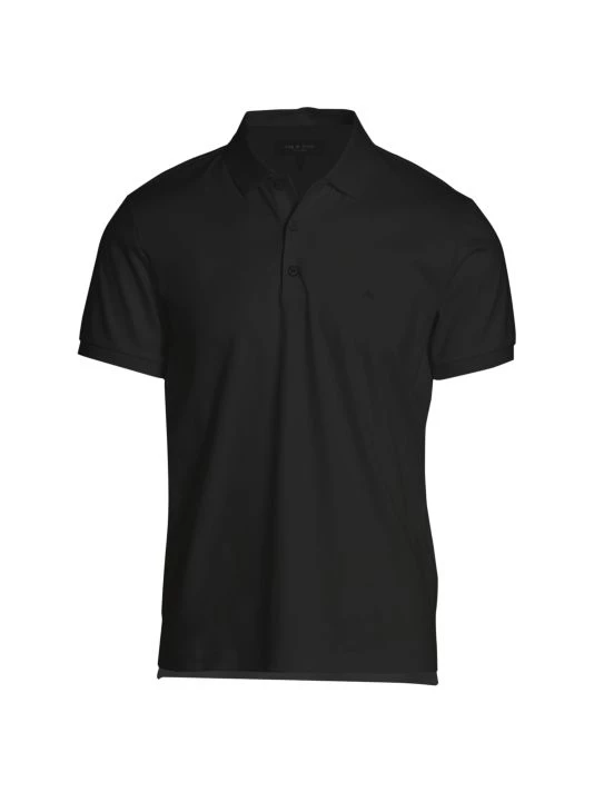 Rag & Bone Principal Jersey Classic Fit Polo For Men Black 10 Rag & Bone Principal Jersey Classic Fit Polo For Men Black - Image 10