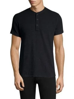 Rag & Bone Modern Slim-fit Short Sleeve Henley T-Shirt For Men