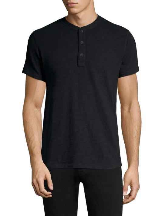 Rag & Bone Modern Slim-fit Short Sleeve Henley T-Shirt For Men 1 Rag & Bone Modern Slim-fit Short Sleeve Henley T-Shirt For Men