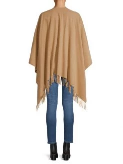 Rag & Bone Fringe-Trim Cashmere Poncho Heather Grey -Rag & bone Sales Shop unnamed file 1929