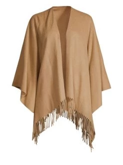 Rag & Bone Fringe-Trim Cashmere Poncho Heather Grey -Rag & bone Sales Shop unnamed file 1930